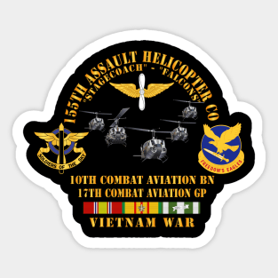 155th AHC - Stagecoach - Falcons w VN SVC Sticker